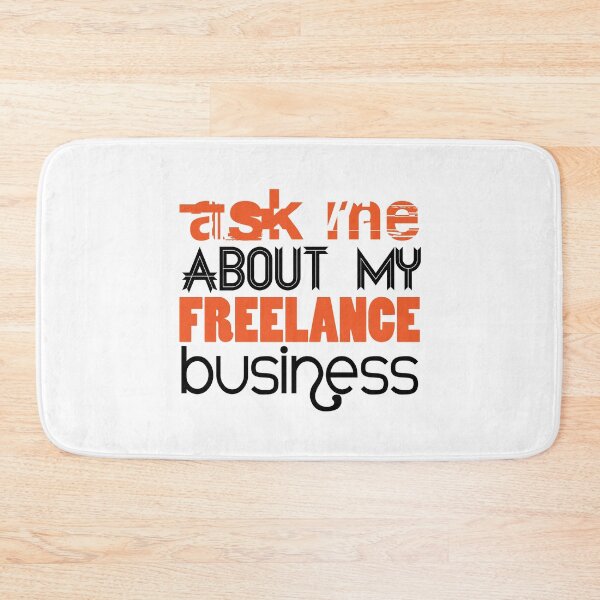Item preview, Ask Me About My Freelance Business designed and sold by Creatively Torn.