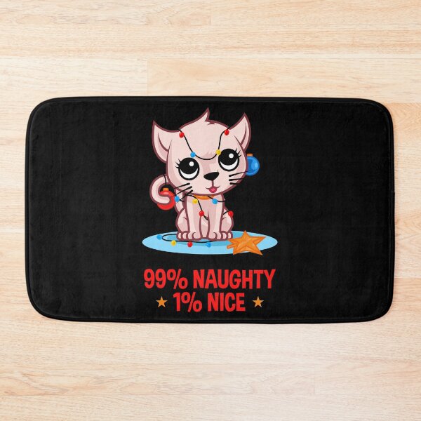 Item preview, Cute Christmas Cat - Naughty And Nice Kitten designed and sold by anziehend.