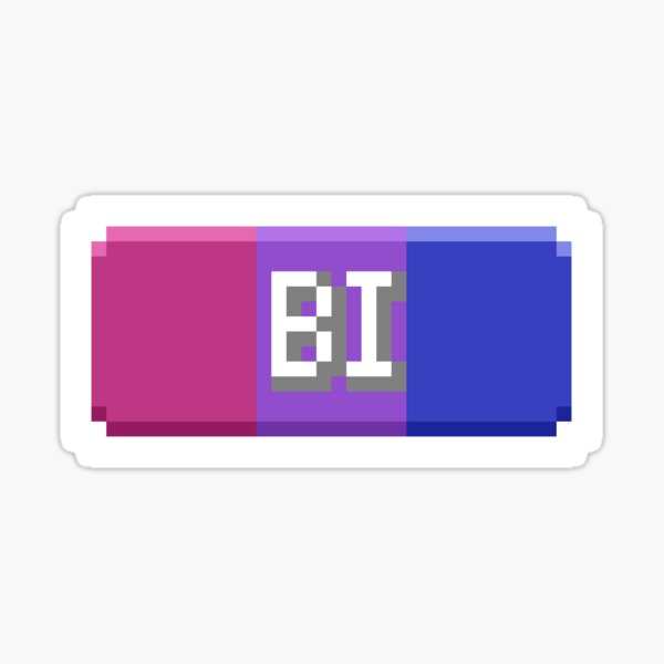 Bisexual Pride Type Tag Sticker