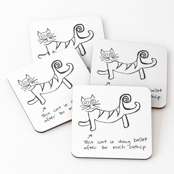 Item preview, Scribblecat Does Ballet designed and sold by Riley Capus.