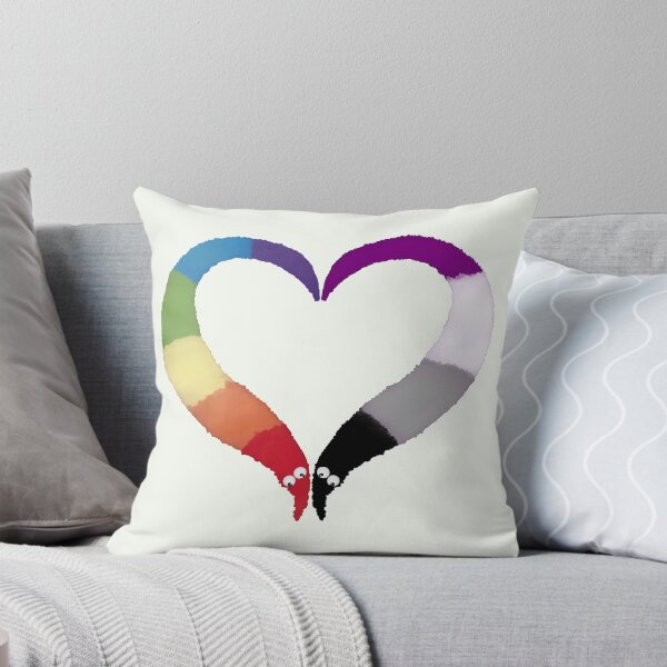 Item preview, Asexual Gay Worm on a String Heart designed and sold by guavaowl.