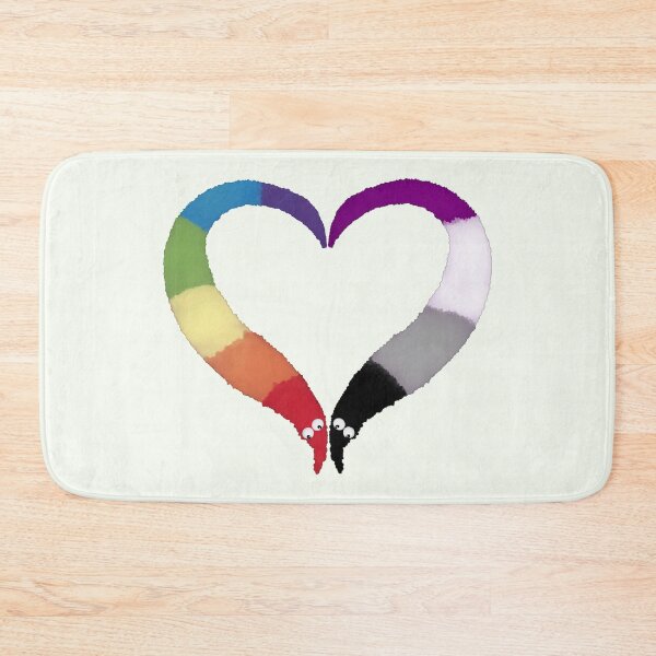 Item preview, Asexual Gay Worm on a String Heart designed and sold by guavaowl.