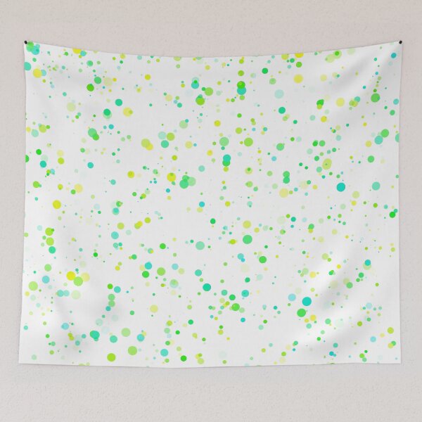 Item preview, Blue, Yellow, and Green Abstract Dots Pattern designed and sold by MixinMadness.