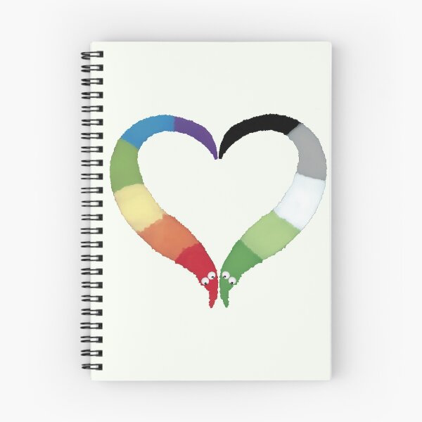 Item preview, Aromantic Gay Worm on a String Heart designed and sold by guavaowl.