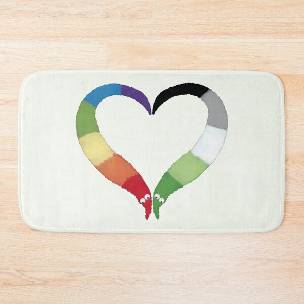 Item preview, Aromantic Gay Worm on a String Heart designed and sold by guavaowl.