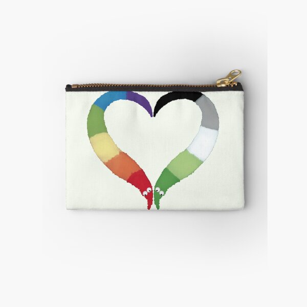 Item preview, Aromantic Gay Worm on a String Heart designed and sold by guavaowl.