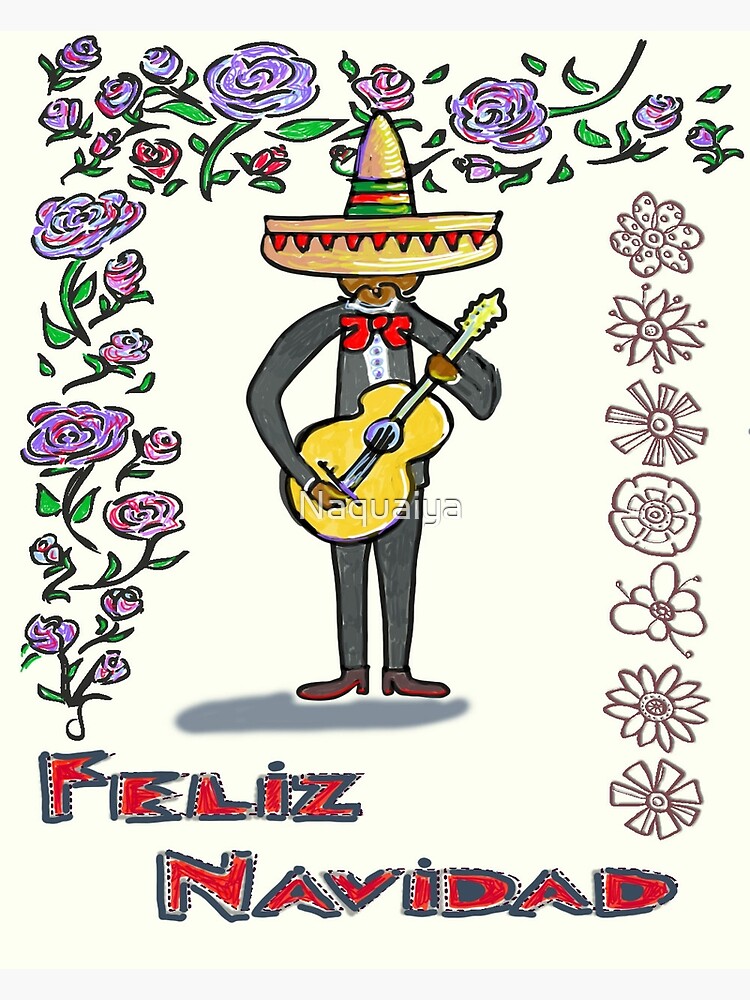 Feliz navidad, mexican christmas Greeting Card for Sale by Heba44