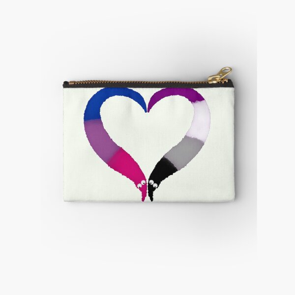 Item preview, Asexual Bi Worm on a String Heart designed and sold by guavaowl.