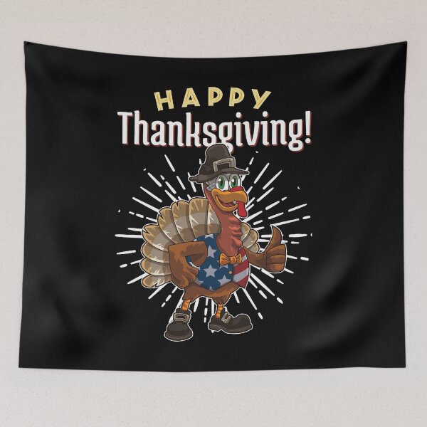 Item preview, Happy Thanksgiving - Patriotic Turkey Pilgrim designed and sold by anziehend.