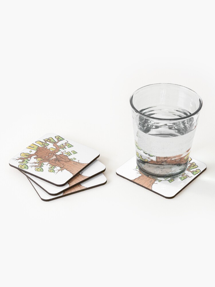 Alternate view of Bark is Worse than his Bite Coasters (Set of 4)