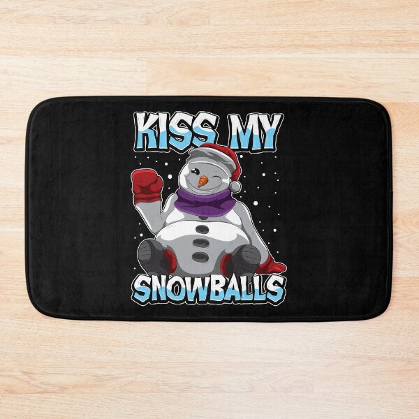 Item preview, Kiss My Snowballs - Funny Snowman Saying designed and sold by anziehend.