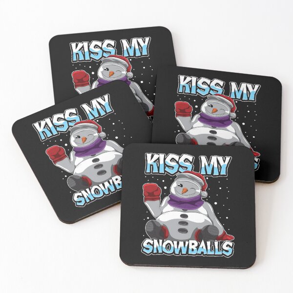 Item preview, Kiss My Snowballs - Funny Snowman Saying designed and sold by anziehend.