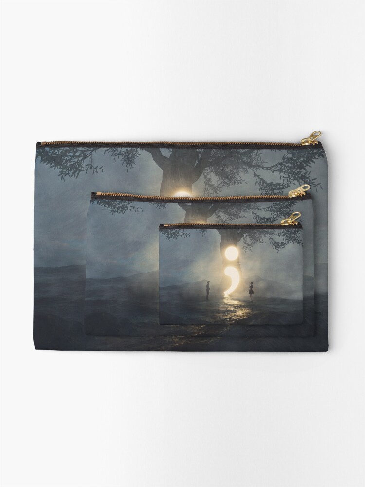 Alternate view of Semicolon - Cont;nue Zipper Pouch