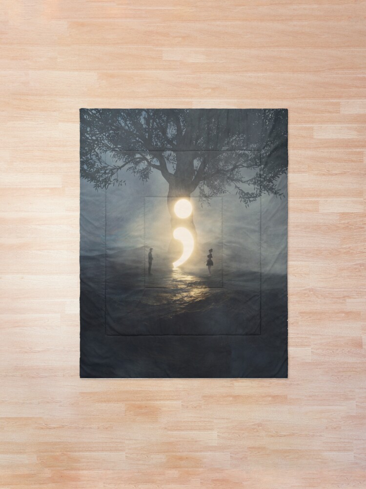 Alternate view of Semicolon - Cont;nue Comforter