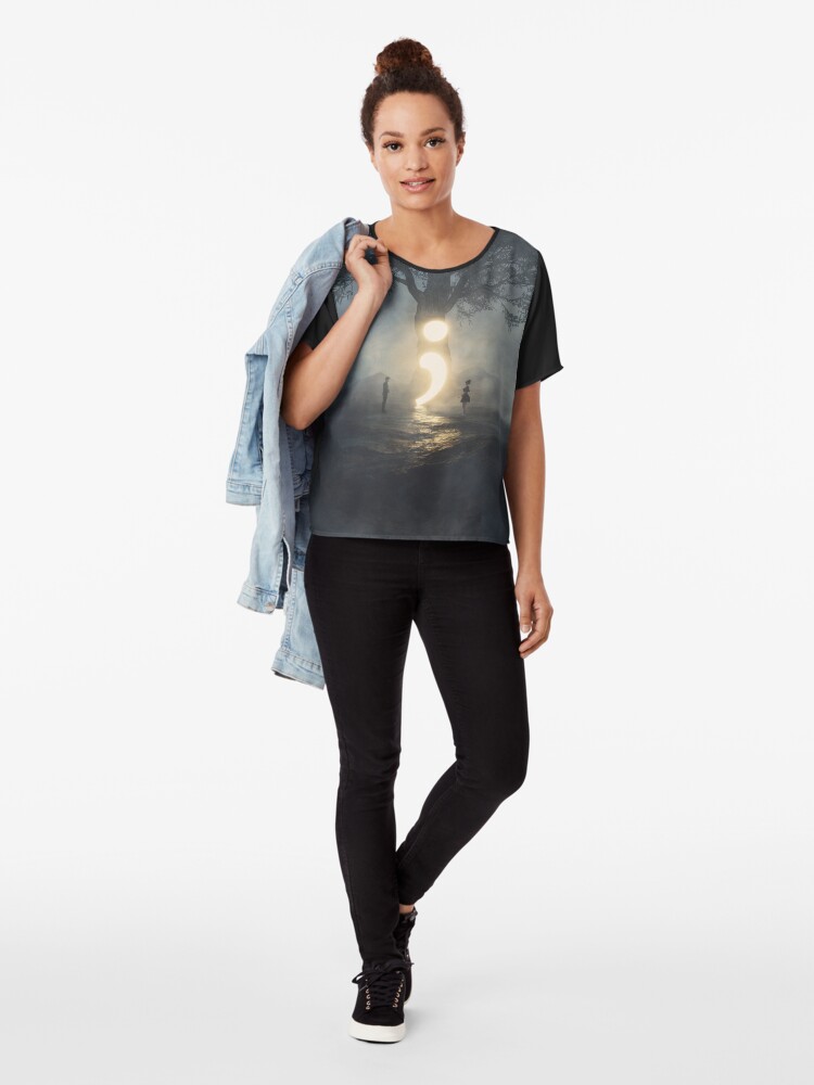 Alternate view of Semicolon - Cont;nue Chiffon Top