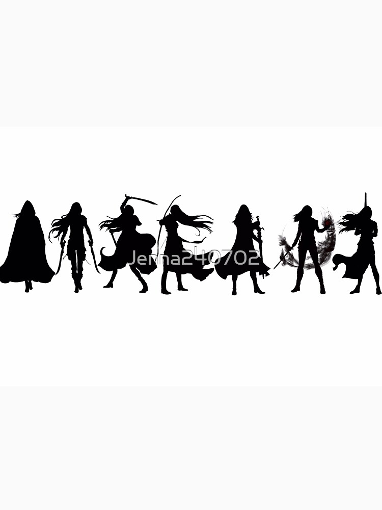 Throne of glass cover silhouettes by Jenna240702