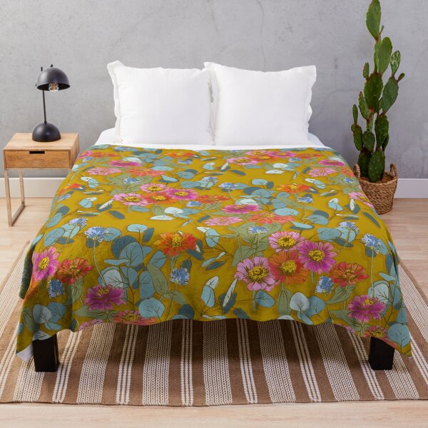 Item preview, Zinnia Mustard designed and sold by ABBIEUPROOT.