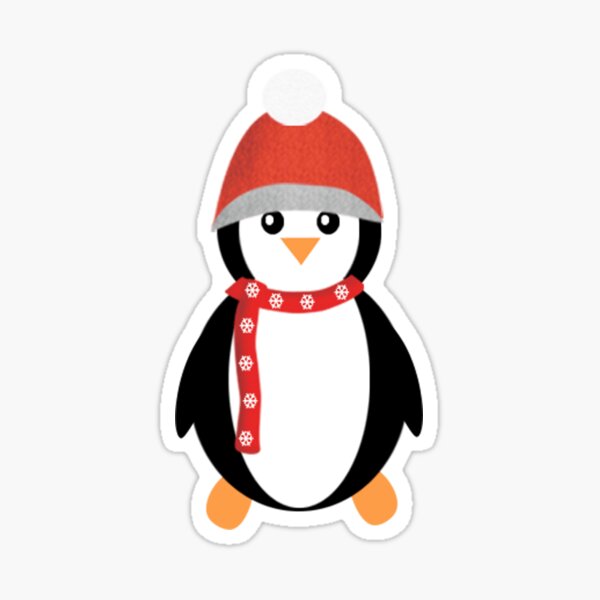 Penguin in snow Sticker