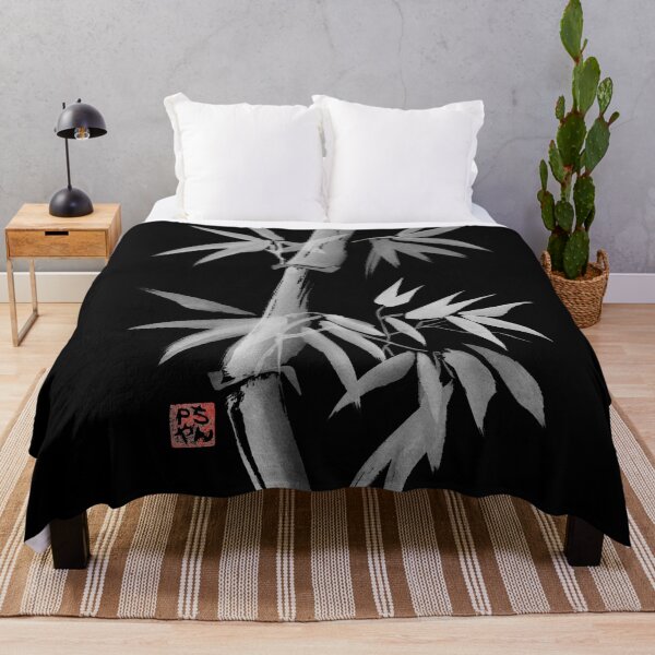 Item preview, bamboo black background designed and sold by pechane.