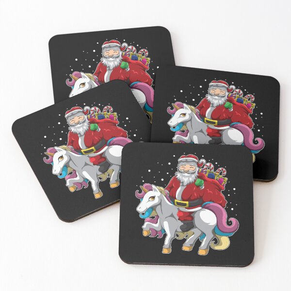 Item preview, Santa Claus is Riding a Unicorn - Mythical Xmas designed and sold by anziehend.