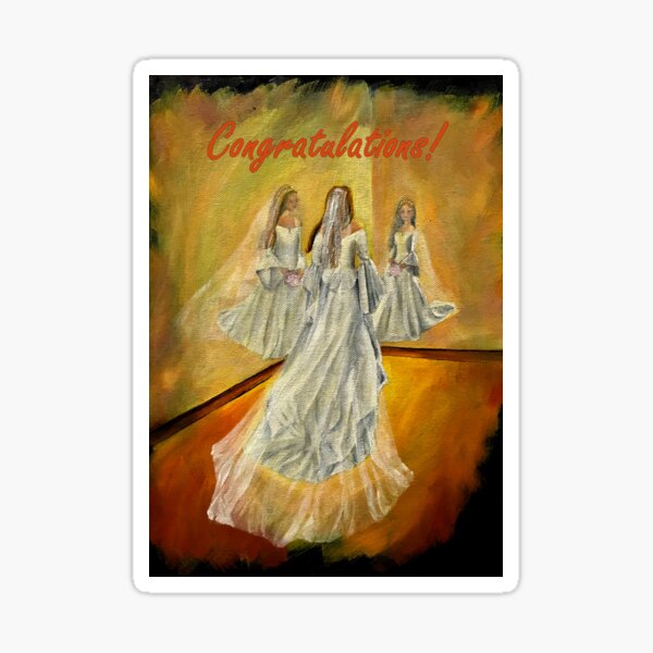 Wedding Card - Congratulations Sticker