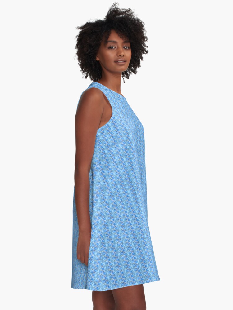 Thumbnail 2 of 4, A-Line Dress, The Reflecting Rainbow designed and sold by kinkatstyle.