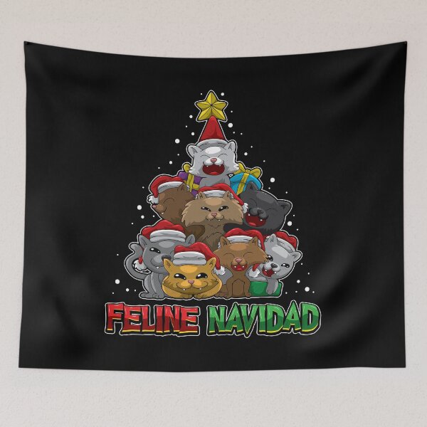 Item preview, Feline Navidad - Feliz Navidad - Merry Christmas designed and sold by anziehend.