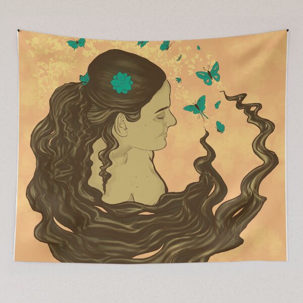 Item preview, La Dame aux papillons designed and sold by AthenaLeonti.