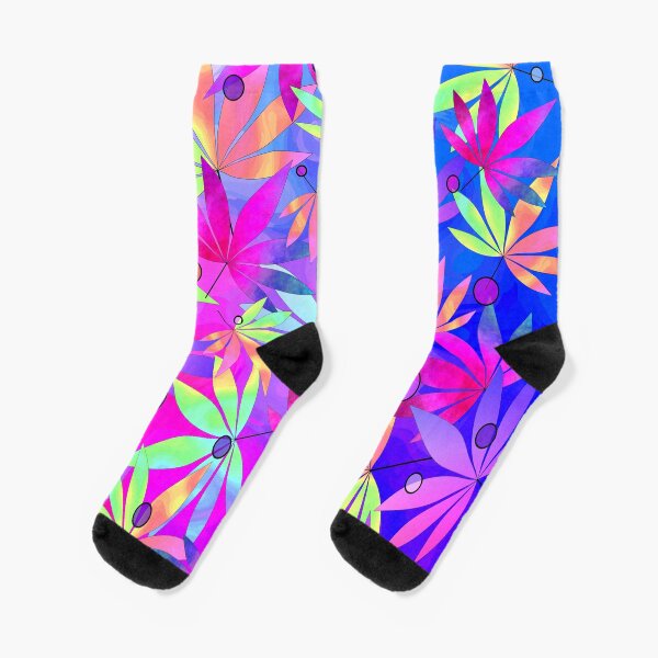 Whimsical Weed Socks