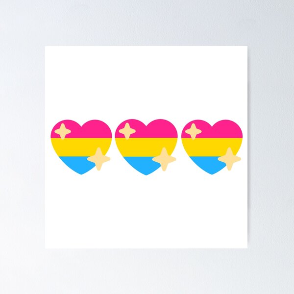 Item preview, Pansexual Flag Heart designed and sold by mollyjxne.