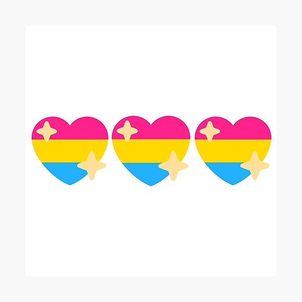 Item preview, Pansexual Flag Heart designed and sold by mollyjxne.