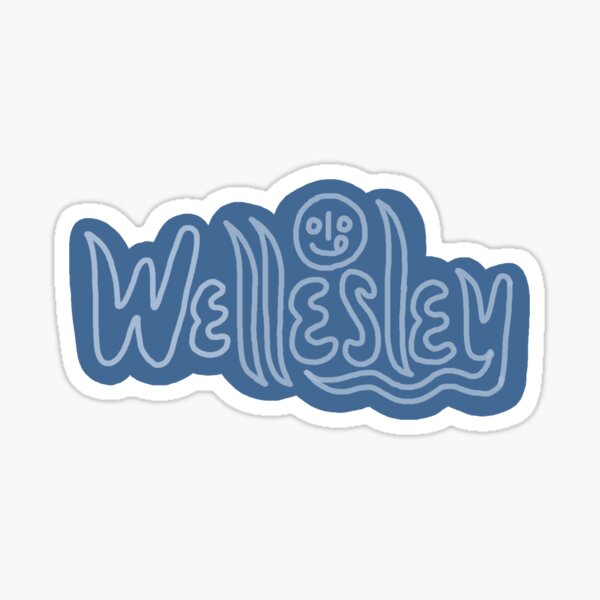 Wellesley Wavy Sticker Sticker