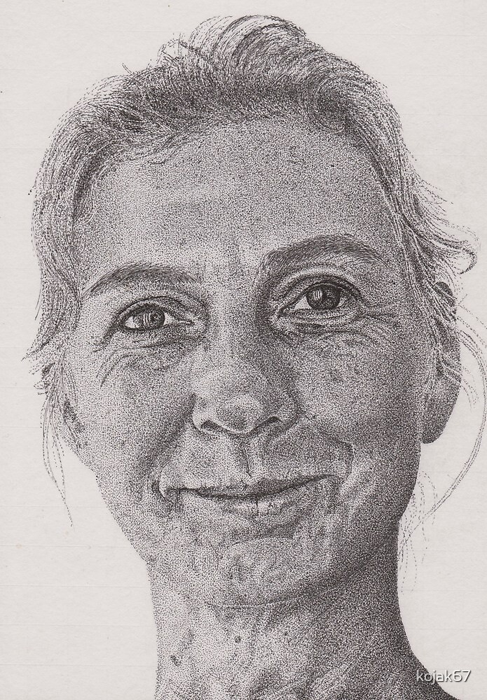 "Ink Portrait Commission 2" by kojak67 Redbubble