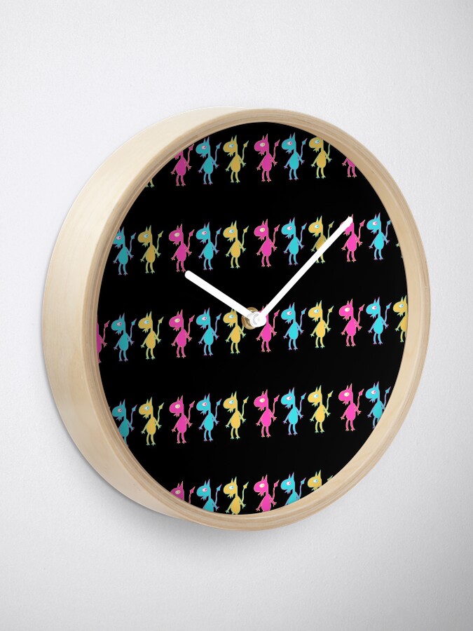 "demon comedian " Clock for Sale by cowboysasuke Redbubble