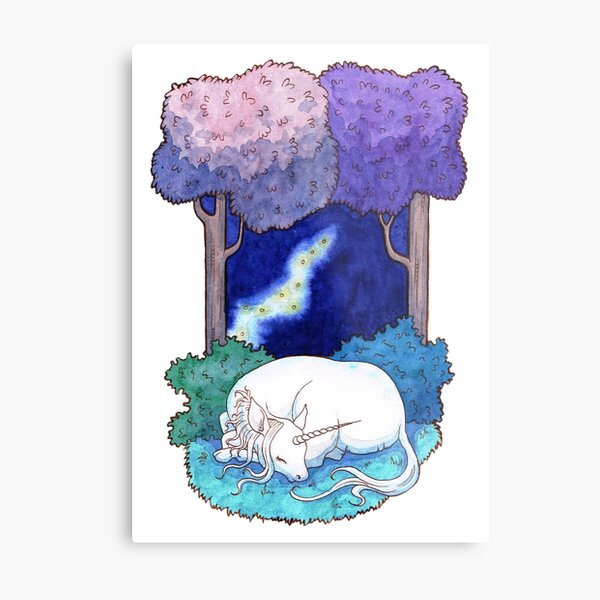 Sleep in the lilac forest Metal Print