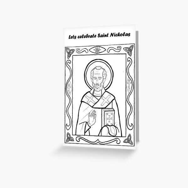 Traditional Saint Nicholas Greeting Card