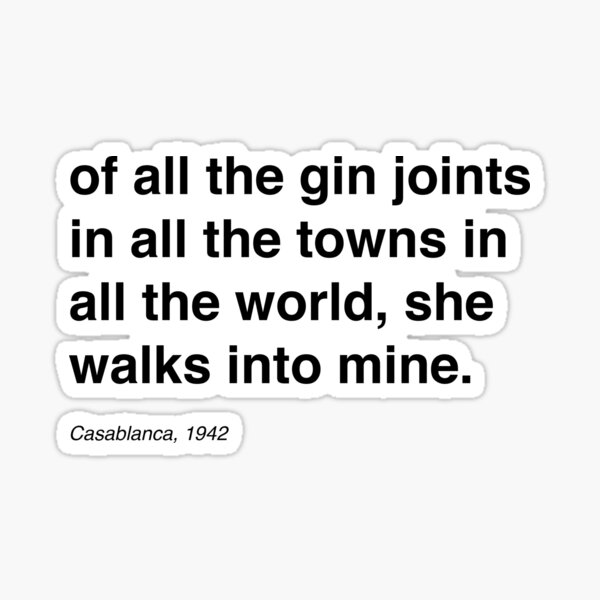 Aperçu de l'œuvre Casablanca - Bars à gin créée et vendue par BelvedereAve.