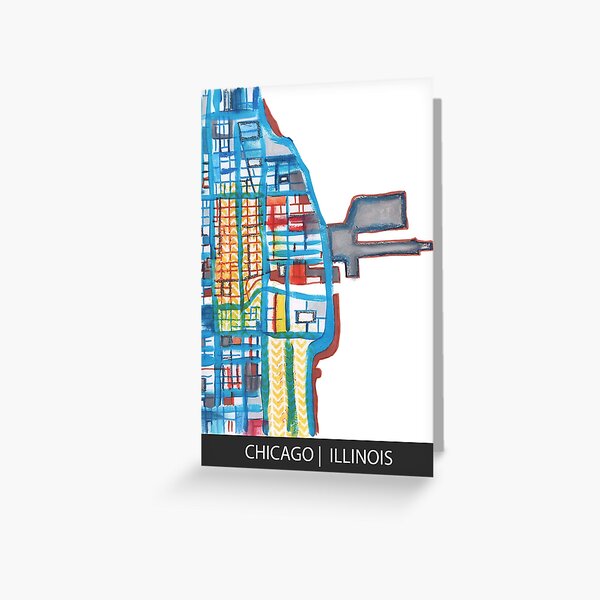 Navy Pier, Chicago (Yellow) Greeting Card