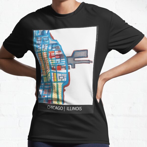 Navy Pier, Chicago (Yellow) Active T-Shirt