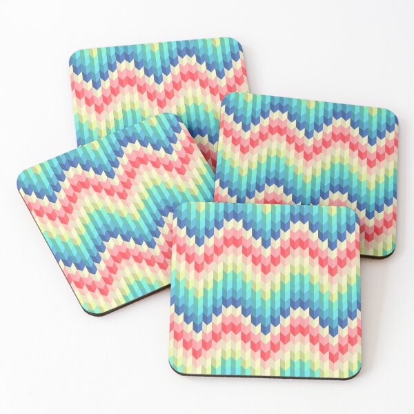 Item preview, Tiled Chevron Pattern - Pastel Rainbow designed and sold by MaplewoodMerch.