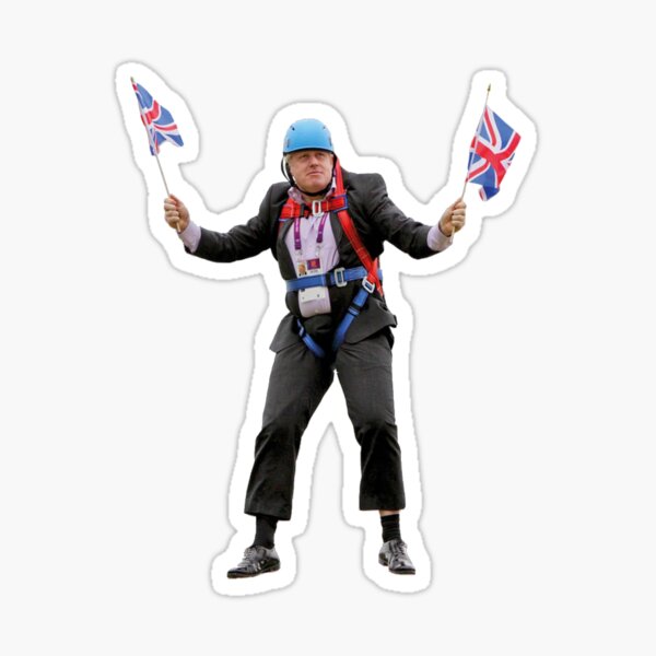 Boris johnson flags Sticker