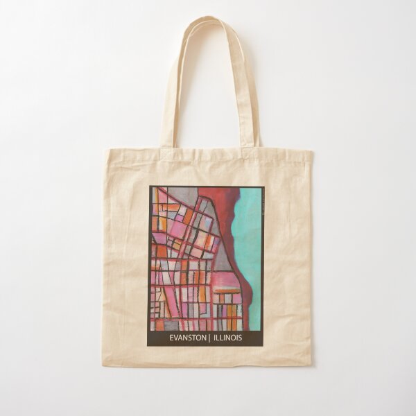 Evanston, IL Cotton Tote Bag
