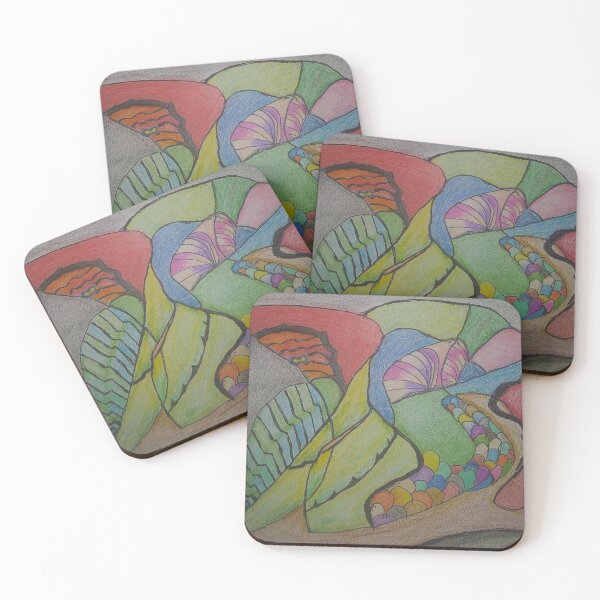 Item preview, Colorful Abstract Bird Art designed and sold by marvacousins246.