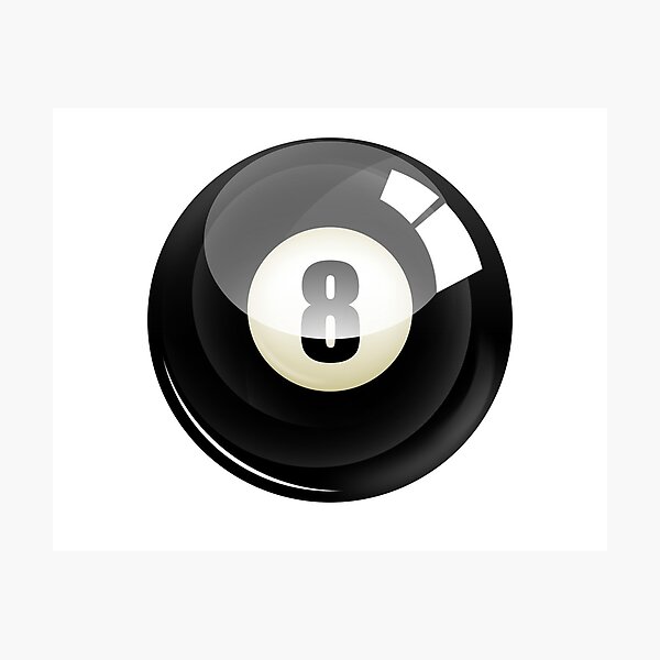 Artikelvorschau, billard / black 8 eight ball, schwarz 8 acht ball entworfen und verkauft von Marcin Adrian.