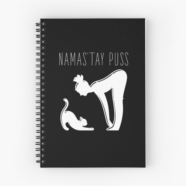 Item preview, Namas’tay puss typography text art quote by Word Fandom - wordfandom designed and sold by Kerry Pritchard.