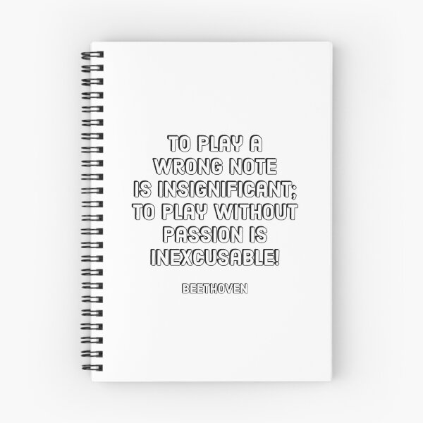 Item preview, Beethoven Quotes - To play a wrong note is insignificant; to play without passion is inexcusable designed and sold by Inspirationmotivation.
