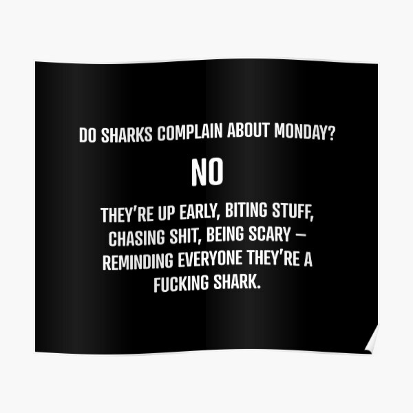 Shark Mentality Poster