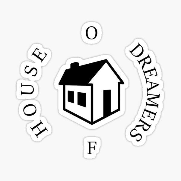 House Of Dreamers Logo Black Sticker