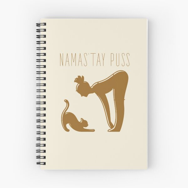 Item preview, Namas’tay puss typography text art quote by Word Fandom - wordfandom designed and sold by Kerry Pritchard.