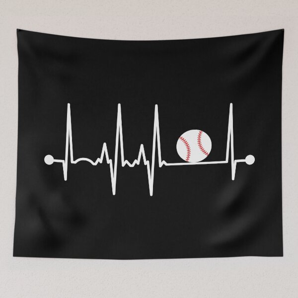 Item preview, Baseball Heartbeat designed and sold by teesaurus.